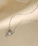 ネックレス レディース シンプル 通販 ペンダント ジュエリー レディースアクセサリー シルバー 月 星 大人 かわいい おしゃれ 可愛い オシャレ 大人っぽい ムーン＆スターネックレス