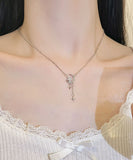 ネックレス レディース シルバー シンプル 通販 ペンダント 首飾り ジュエリー アクセサリー 月 星 大人 かわいい おしゃれ 可愛い オシャレ 女性 ムーンスターストーンネックレス