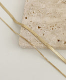 ネックレス レディース シンプル 通販 ペンダント 首飾り ジュエリー アクセサリー 二重 ダブル かわいい おしゃれ 可愛い オシャレ 大人っぽい 上品 ダブルレイヤーチェーンネックレス