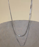 ネックレス レディース シンプル 通販 ペンダント 首飾り ジュエリー アクセサリー 二重 ダブル かわいい おしゃれ 可愛い オシャレ 大人っぽい 上品 ダブルレイヤーチェーンネックレス