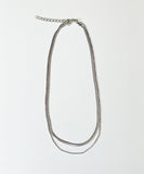 ネックレス レディース シンプル 通販 ペンダント 首飾り ジュエリー アクセサリー 二重 ダブル かわいい おしゃれ 可愛い オシャレ 大人っぽい 上品 ダブルレイヤーチェーンネックレス