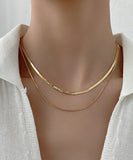 ネックレス レディース シンプル 通販 ペンダント 首飾り ジュエリー アクセサリー 二重 ダブル かわいい おしゃれ 可愛い オシャレ 大人っぽい 上品 ダブルレイヤーチェーンネックレス