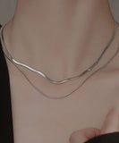ネックレス スネークチェーン 通販 ダイヤモンドハーツ nec-0520 Diamond Hearts チェーン レディース 2連 ネックレスチェーン チェーンネックレス 二連 大人 上品 シンプル おしゃれ
