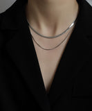 ネックレス スネークチェーン 通販 ダイヤモンドハーツ nec-0520 Diamond Hearts チェーン レディース 2連 ネックレスチェーン チェーンネックレス 二連 大人 上品 シンプル おしゃれ