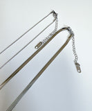 ネックレス スネークチェーン 通販 ダイヤモンドハーツ nec-0520 Diamond Hearts チェーン レディース 2連 ネックレスチェーン チェーンネックレス 二連 大人 上品 シンプル おしゃれ
