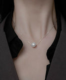 パール ネックレス 一粒 通販 ペンダント 首飾り ジュエリー アクセサリー レディース フォーマル かわいい おしゃれ 可愛い オシャレ 大人っぽい 上品 シルバー 一粒パールネックレス