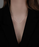 ネックレス レディース シンプル 通販 ペンダント 首飾り y字チェーンネックレス アクセサリー ジュエリー Y字 大人 かわいい おしゃれ 可愛い オシャレ 女性 Yラインネックレス nec-060