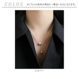 ネックレス レディース シルバー 通販 ペンダント 首飾り アクセサリー ジュエリー ボール シンプル 大人 かわいい おしゃれ 可愛い オシャレ 女性 ダブルボールネックレス nec-063