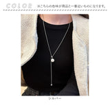 ネックレス レディース シンプル 通販 ペンダント 首飾り アクセサリー ジュエリー パール 真珠 大人 かわいい おしゃれ 可愛い オシャレ 女性 パールループタイネックレス nec-065