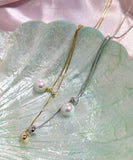 ネックレス レディース シンプル 通販 ペンダント 首飾り アクセサリー ジュエリー パール 真珠 大人 かわいい おしゃれ 可愛い オシャレ 女性 パールループタイネックレス nec-065