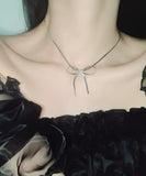 ネックレス レディース シルバー 通販 ペンダント スネークチェーン 首飾り アクセサリー ジュエリー リボン 大人 かわいい おしゃれ 可愛い 女性 リボンスネークチェーンネックレス