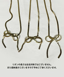 ネックレス レディース シンプル 通販 ペンダント スネークチェーン 首飾り ジュエリー アクセサリー リボン 大人 かわいい おしゃれ 可愛い オシャレ 女性 リボンモチーフネックレス