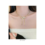 ネックレス レディース シンプル 通販 ペンダント スネークチェーン 首飾り ジュエリー アクセサリー リボン 大人 かわいい おしゃれ 可愛い オシャレ 女性 リボンモチーフネックレス