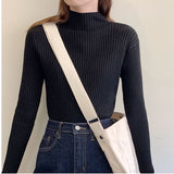 ニット トップス 冬 通販 リブニット ハイネック セーター 長袖 ハイネックニット ハイネックセーター インナーニット レディース きれいめ 秋冬 秋 大人 かわいい おしゃれ 可愛い 女性