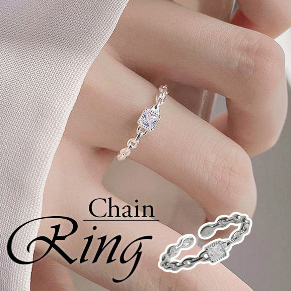 チェーン フリーサイズ リング 通販 ダイヤモンドハーツ rng-0100 Diamond Hearts 指輪 アクセサリー レディース チェーンリング 女性 シンプル プレゼント ギフト 彼女 おしゃれ