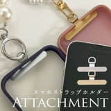 スマホストラップ アタッチメント 通販 ストラップホルダー 挟むだけ スマホストラップホルダー ホルダーのみ 落下防止 ダイヤモンドハーツ Diamond Hearts ストラップアタッチメント
