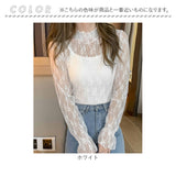 シースルー ブラウス 通販 シースルーブラウス 長袖ブラウス レースブラウスレディース レディース 女性 トップス ハイネックブラウス レーストップス 長袖トップスおしゃれ