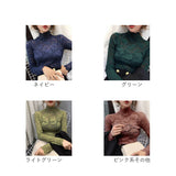 総レース ブラウス 通販 シースルーブラウス 長袖ブラウス レースブラウスレディース レディース 女性 トップス ハイネックブラウス レーストップス 長袖トップスおしゃれ