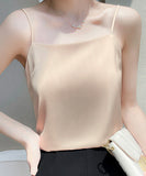 キャミソール カップなし 通販 サテン キャミ サテンキャミ さらさら 透けにくい レディース トップス インナー 大人 かわいい きれいめ 上品 シンプル 無地 おしゃれ 可愛い 女性