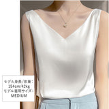 キャミソール カップなし 通販 キャミタンク サテンキャミ さらさら レディース トップス インナー 大人 かわいい きれいめ 上品 シンプル 無地 オフィスカジュアル おしゃれ 可愛い 女性