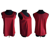 タンクトップ レディース ゆったり 通販 ノースリーブ さらさら ラウンドネック トップス インナー 大人 かわいい きれいめ 上品 シンプル 無地 オフィスカジュアル おしゃれ 可愛い 女性