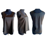 タンクトップ レディース ゆったり 通販 ノースリーブ さらさら ラウンドネック トップス インナー 大人 かわいい きれいめ 上品 シンプル 無地 オフィスカジュアル おしゃれ 可愛い 女性