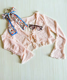 カーディガン レディース ショート丈 通販 シアーカーディガン ボレロ ショートカーディガン カーデガン 羽織もの はおりもの 薄手 長袖 小花柄 フリル トップス 大人 かわいい おしゃれ