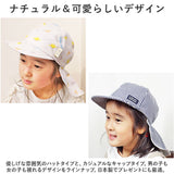 connect m 帽子 キッズ ゴム付き 通販 幼児 子供 こども 子ども キャップ ぼうし トドラーバオバブ あごゴム UVカット 日本製 つば 日よけ 首 綿 コットン 紫外線対策 日除け 洗える