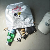 スヌーピー ランチバッグ 通販 ランチトート ランチトートバック 弁当袋 ランチ巾着袋 巾着バッグ 保冷バッグ 巾着トートバッグ 保冷 保温 ヘミングス 10947 キャラクター 大人 子ども