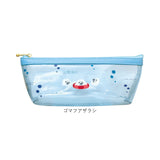 ペンポーチ かわいい 通販 ペンケース 文房具入れ 文具入れ 筆箱 筆入れ 文具ケース 学用品 フラットポーチ ペン入れ 横長 チャック コード入れ コード収納 可愛い おしゃれ オシャレ