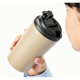 ステンレスサーモタンブラー 通販 タンブラー 蓋付き ステンレスタンブラー 450ml ドリンクホルダー コンビニコーヒー ホルダー トレードワークス ステンレス 保冷保温 ふた付き フタ付き