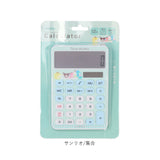 電卓 キャラクター 通販 計算機 計算 電子計算機 卓上電卓 卓上計算機 単3電池 ソーラー 12桁 12ケタ 傾斜付き すべり止め 滑り止め ステーショナリー 文房具 文具 キャラクター かわいい