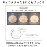 ティーズ ファクトリー キャラクター ルームライト シリコン 通販 ライト 間接照明 照明 テーブルランプ ナイトライト フットライト フロアライト キャラ かわいい 優しい手触り 叩く