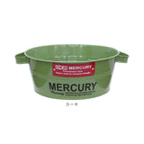 マーキュリー バケツ 通販 ブリキバケツ 雑貨 おしゃれ MERCURY タブバケツ ブリキ スチール ガーデニング 花壇 寄せ植え 鉢カバー ガレージ カー用品 ゴミ箱 掃除用品