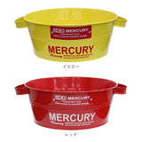 マーキュリー バケツ 通販 ブリキバケツ 雑貨 おしゃれ MERCURY タブバケツ ブリキ スチール ガーデニング 花壇 寄せ植え 鉢カバー ガレージ カー用品 ゴミ箱 掃除用品