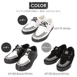 TUK ラバーソール 通販 T.U.K ティーユーケー D-Ring Sneaker 厚底靴 厚底シューズ レースアップシューズ 厚底 革靴 革 靴 シューズ レザーシューズ UK パンク ロック ロカビリー モッズ