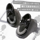 TUK ラバーソール 通販 T.U.K ティーユーケー D-Ring Sneaker 厚底靴 厚底シューズ レースアップシューズ 厚底 革靴 革 靴 シューズ レザーシューズ UK パンク ロック ロカビリー モッズ