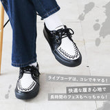 TUK ラバーソール 通販 T.U.K ティーユーケー D-Ring Sneaker 厚底靴 厚底シューズ レースアップシューズ 厚底 革靴 革 靴 シューズ レザーシューズ UK パンク ロック ロカビリー モッズ