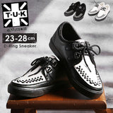 TUK ラバーソール 通販 T.U.K ティーユーケー D-Ring Sneaker 厚底靴 厚底シューズ レースアップシューズ 厚底 革靴 革 靴 シューズ レザーシューズ UK パンク ロック ロカビリー モッズ