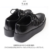 TUK ラバーソール 通販 T.U.K ティーユーケー Viva Mondo Creeper 厚底靴 厚底シューズ レースアップシューズ 厚底 革靴 革 靴 シューズ レザーシューズ UK パンク ロック ロカビリー