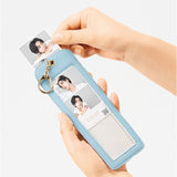 フォトキーホルダー 推し活 通販 キーホルダー フォト 銀テープ ホルダー キーリング キーチャーム おしゃれ 推しカラー 推し活グッズ 4カットフォトキーホルダー TX-0013 推し色