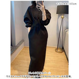 ワンピース 秋冬 きれいめ 通販 ワンピ ロングワンピース ロングワンピ ロング丈 フレア袖ワンピース レディース 体型カバー カジュアル ポンチ素材 おしゃれ お洒落 大人可愛い 上品
