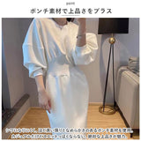 ワンピース 秋冬 きれいめ 通販 ワンピ ロングワンピース ロングワンピ ロング丈 フレア袖ワンピース レディース 体型カバー カジュアル ポンチ素材 おしゃれ お洒落 大人可愛い 上品