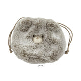 アニマル 巾着 通販 アニマル巾着 ポーチ フェイスポーチ アニマルポーチ 化粧ポーチ 小物入れ ミニポーチ 持ち運び マルチホ゜ーチ 巾着袋 可愛い おしゃれ アクセサリー 化粧品 大人