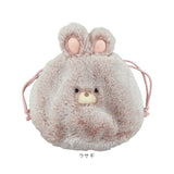 アニマル 巾着 通販 アニマル巾着 ポーチ フェイスポーチ アニマルポーチ 化粧ポーチ 小物入れ ミニポーチ 持ち運び マルチホ゜ーチ 巾着袋 可愛い おしゃれ アクセサリー 化粧品 大人