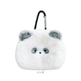 アニマルポーチ 通販 ポーチ マルチポーチ ミニポーチ フェイスポーチ 化粧ポーチ カラビナ付き マルチホ゜ーチ 小物入れ 持ち運び おしゃれ 可愛い イヤホン入れ 化粧品 アクセサリー