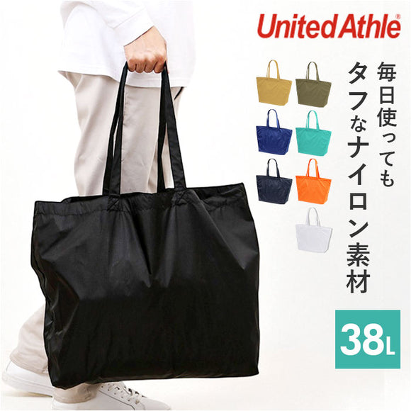 United Athle ユナイテッドアスレ トートバッグ 通販 1422-01 Wサイズ エコバッグ ショッピングバッグ 買い物バッグ サブバッグ トートバック エコバック ナイロンバック トート メンズ