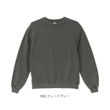 スウェットトレーナー 通販 メンズスウェット レディーストレーナー ユナイテッドアスレ フェードウォッシュ ヴィンテージ風 裏パイル コットン100 クルーネック長袖 おしゃれ