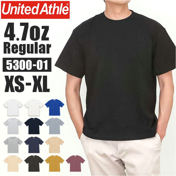 UnitedAthle ユナイテッドアスレ Tシャツ 半袖 通販 半袖Tシャツ tシャツ 半袖tシャツ 半袖シャツ シャツ 無地Tシャツ 無地tシャツ 無地 シンプル スタンダード カジュアル メンズ