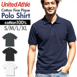 ユナイテッドアスレ ポロシャツ 通販 united athle 6.0オンス 6.0OZ 鹿の子ポロシャツ 綿100% 半袖 カジュアル ビジネス メンズ 紳士 男性 男子 夏 春夏 鹿の子編み 無地 シンプル